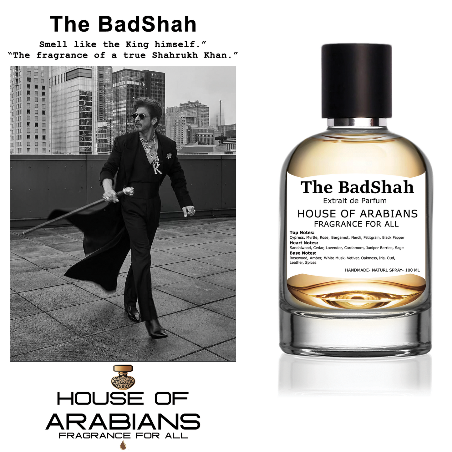 The BadShah Our Creation of (Shahrukh Khan Real Perfume Smell)